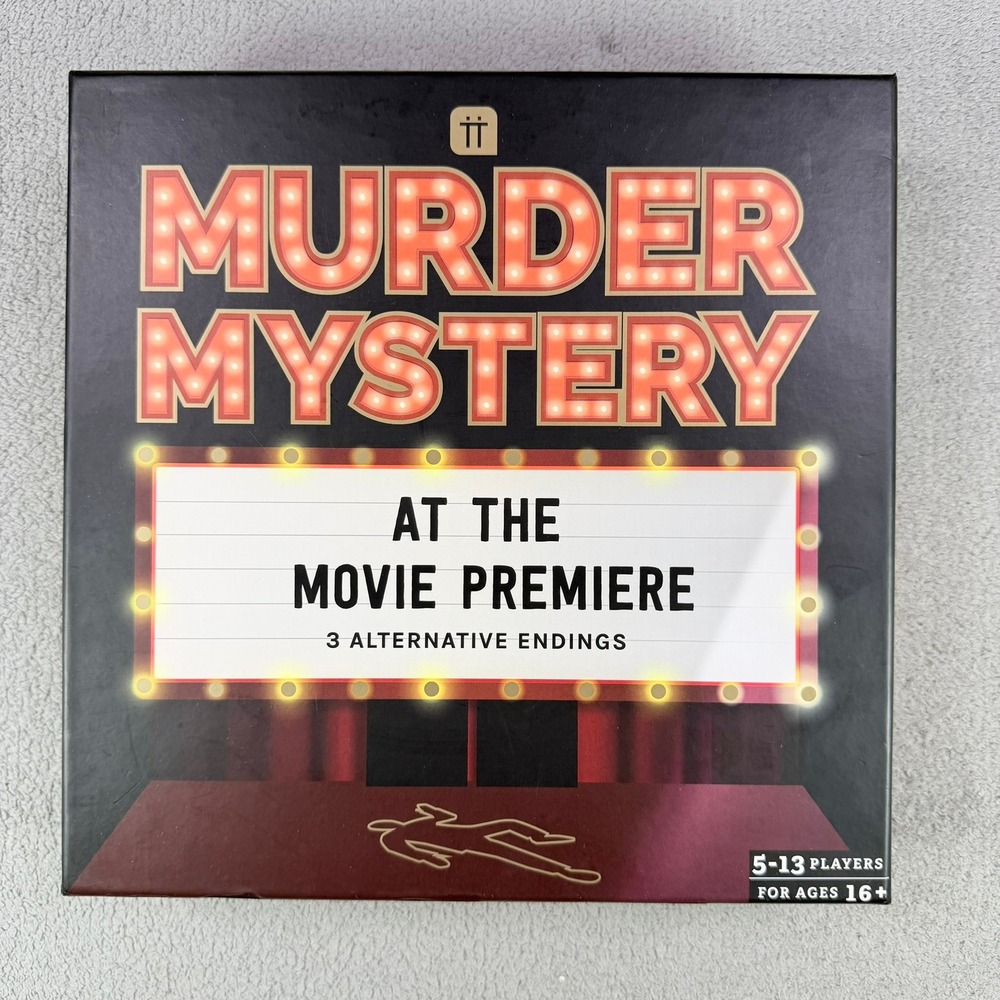 Talking Tables Murder Mystery at the Movie Premiere Board Game Party Kit 5-13 P